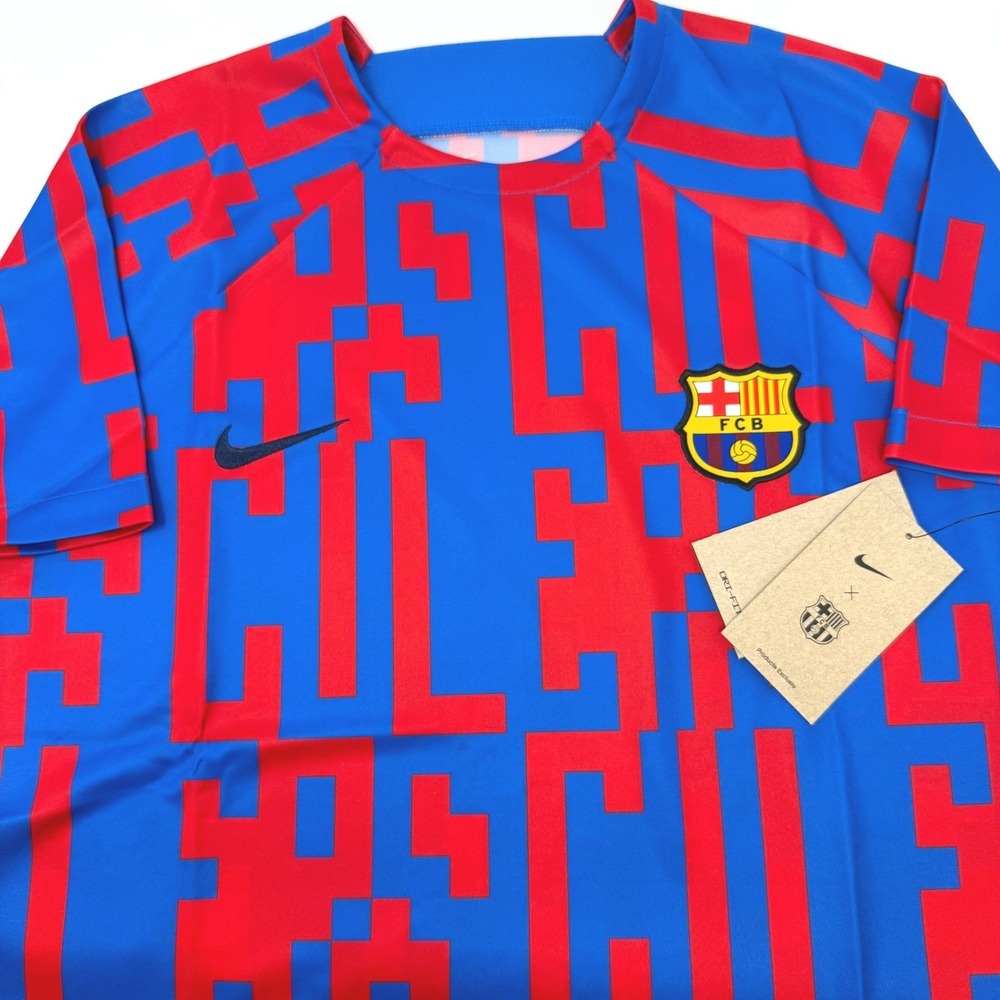 Nike FC Barcelona Womens XL Soccer Jersey Blue Red Culers Dri-FIT DN4013-403 NEW